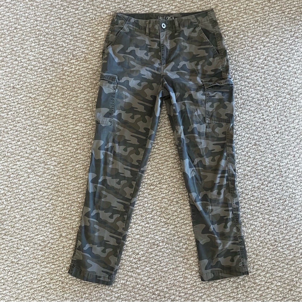 Straight Leg Cargo Camo Pants